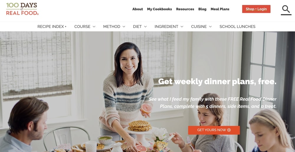 100 Days of Real Food blog min 100 Days of Real Food blog screenshot