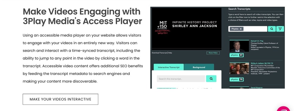 3Play Media features min 3Play media features