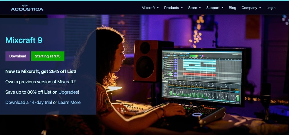 Acoustica website min Acoustica website