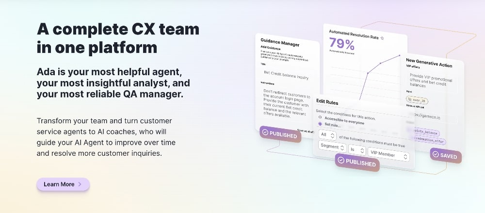 ADA platform highlights