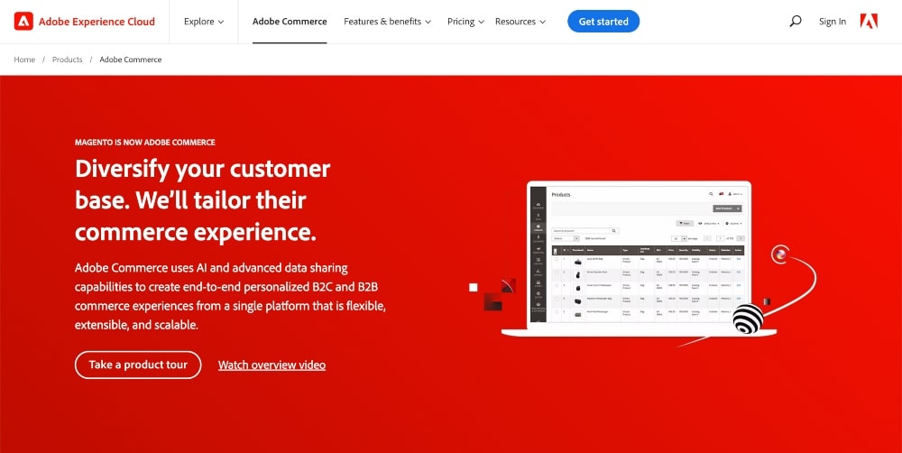 Adobe Commerce website min Adobe Commerce website