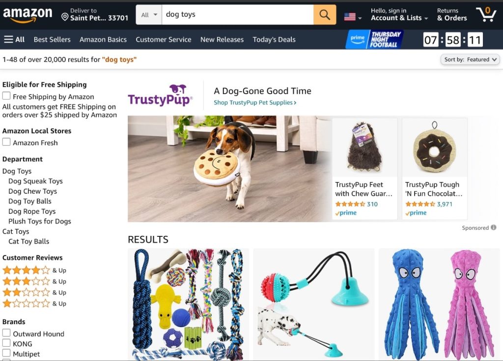 Amazon Associates products screenshot Amazon Associates products screenshot