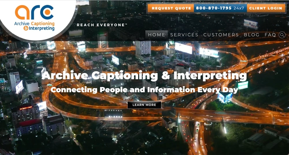 Archive captioning website min Archive captioning website