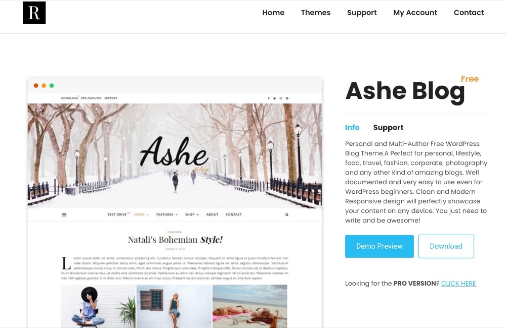 Ashe theme screenshot min Ashe theme screenshot