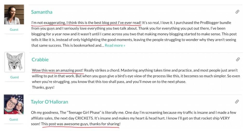 audience blog comments audience blog comments