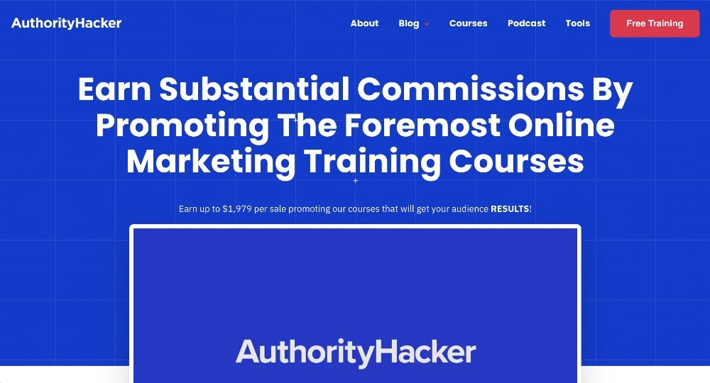 AuthorityHacker affiliate program min AuthorityHacker affiliate program screenshot