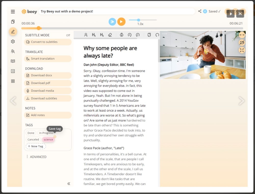 Beey user interface min Beey user interface