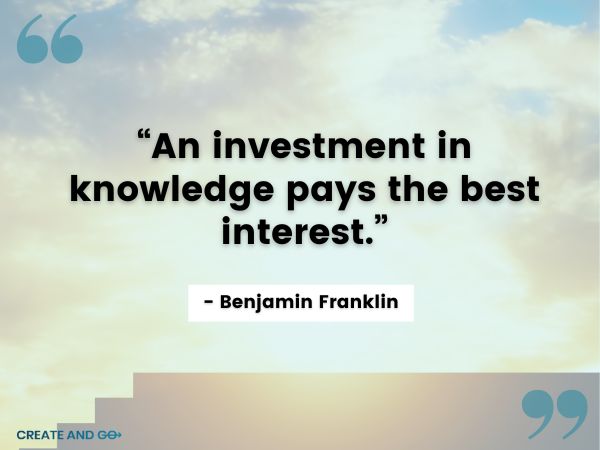 Benjamin Franklin investment quote min Benjamin Franklin investment quote