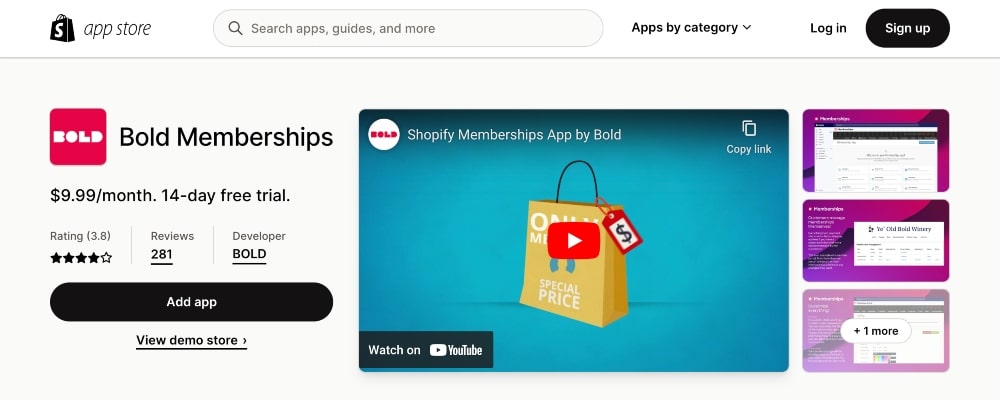 Bold Memberships website min Bold Memberships website