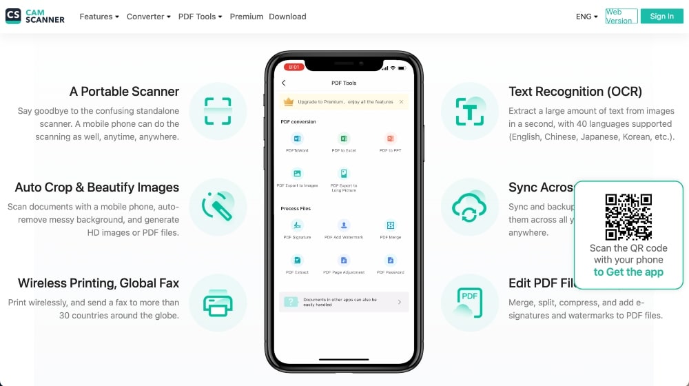 CamScanner features min CamScanner features