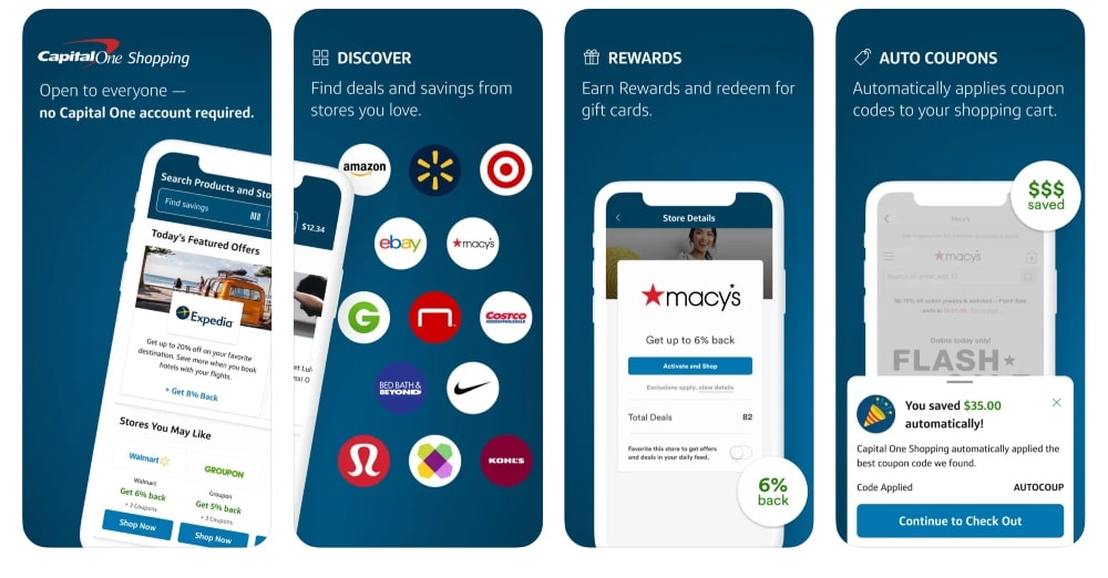 Capital One Shopping app store screenshot min Capital One Shopping app store screenshot