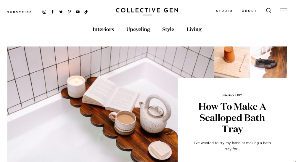Collective Gen website homepage min Collective Gen website homepage