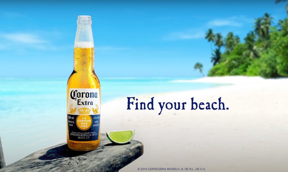 Corona find your beach campaign min Corona find your beach campaign
