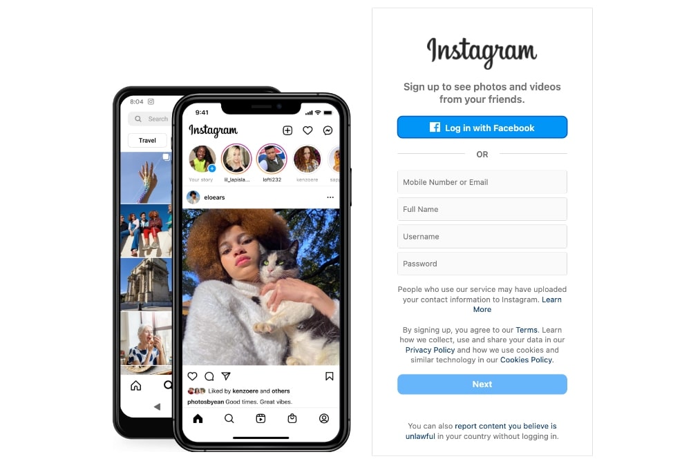 Create a new Instagram account screenshot min Create a new Instagram account screenshot