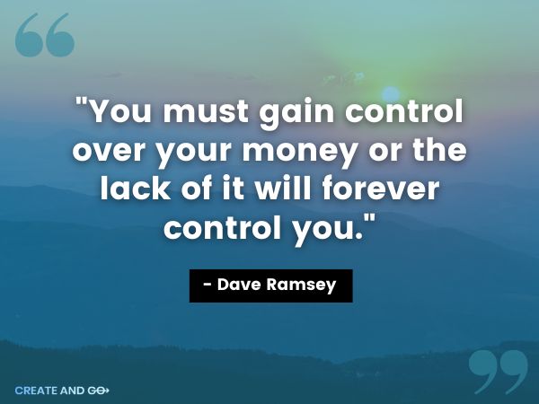 Dave Ramsey money control quote min Dave Ramsey money control quote