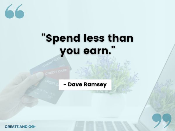 Dave Ramsey spend less quote min Dave Ramsey spend less quote
