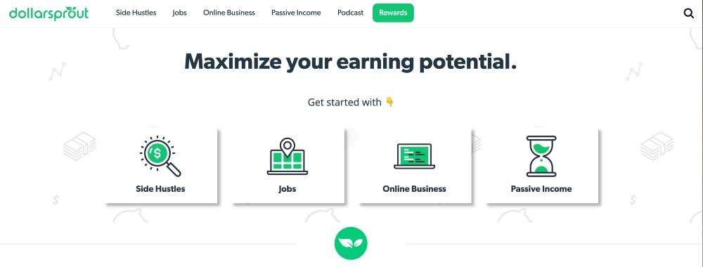 Dollar Sprout blog min screenshot of Dollar Sprout blog