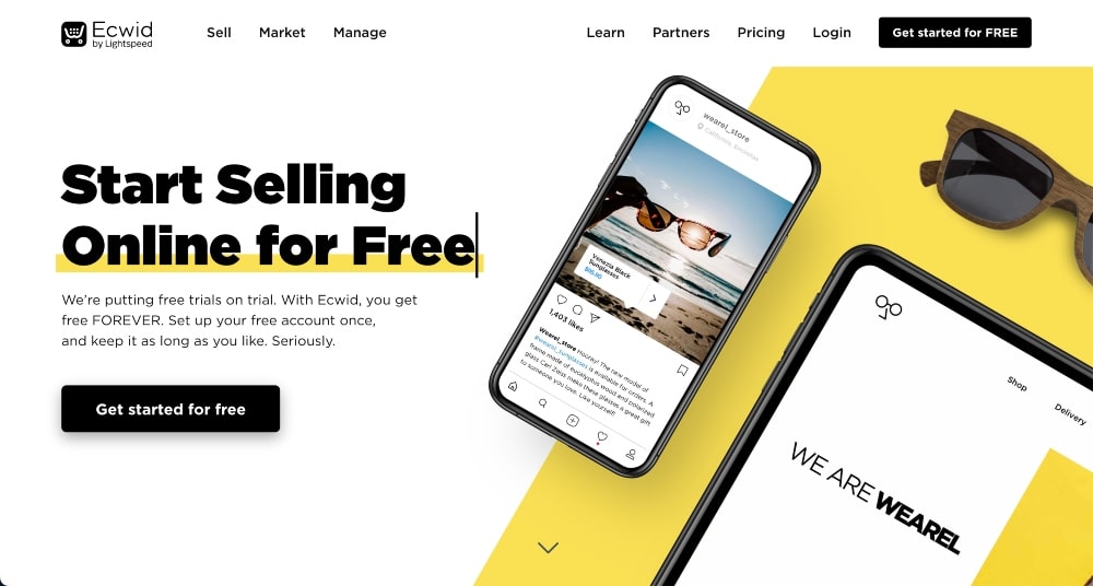 Ecwid website min Ecwid website