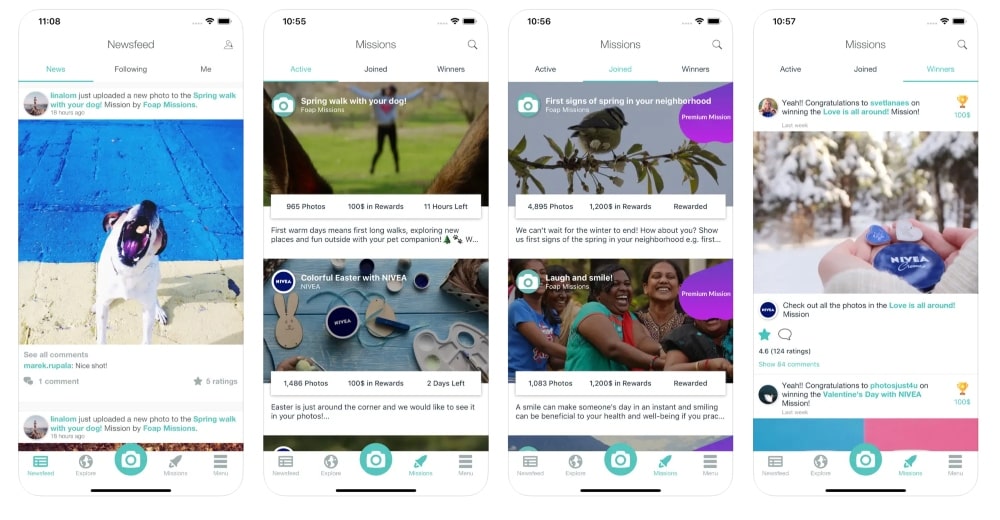 Foap app store screenshot min Foap app store screenshot