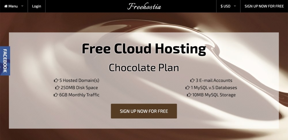 Freehostia website homepage min Freehostia website homepage