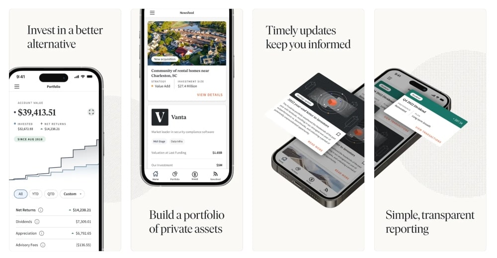 FundRise app store screenshot min FundRise app store screenshot