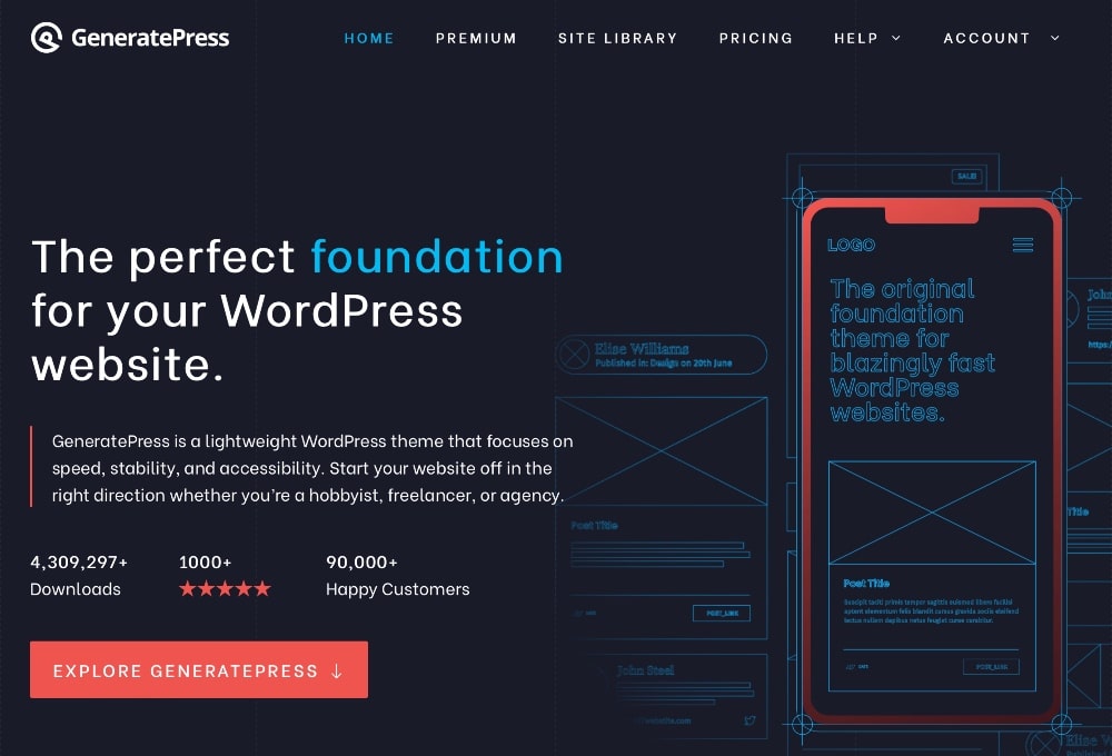 GeneratePress best WordPress themes min GeneratePress best WordPress themes