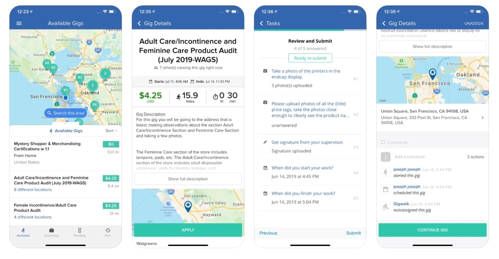 Gigiwalk app store screenshot min Gigwalk app store screenshot