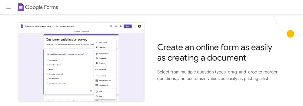 Google Forms features min Google Forms features