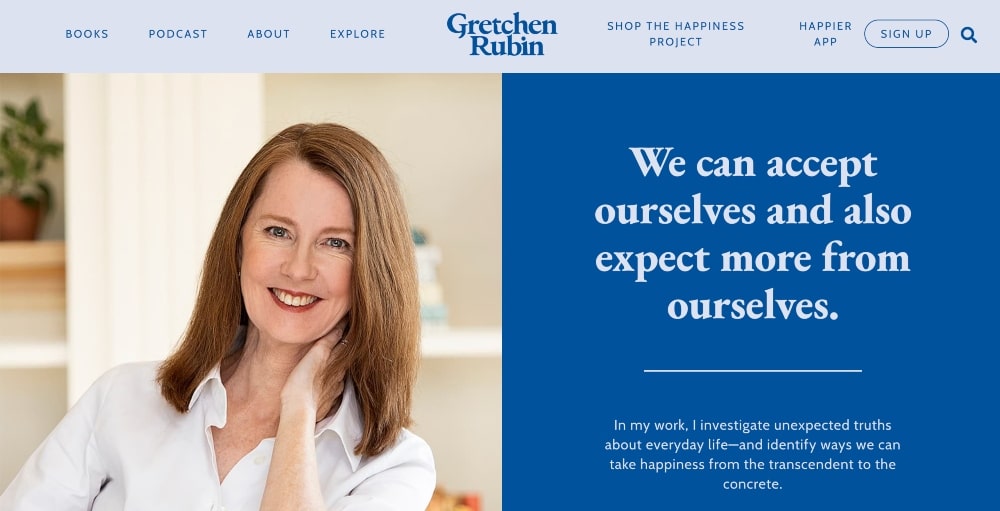 Gretchen Rubin website min Gretchen Rubin website