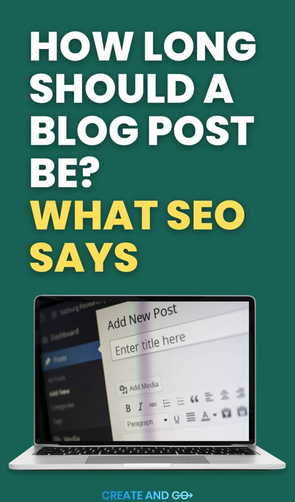 how long should a blog post be pin min