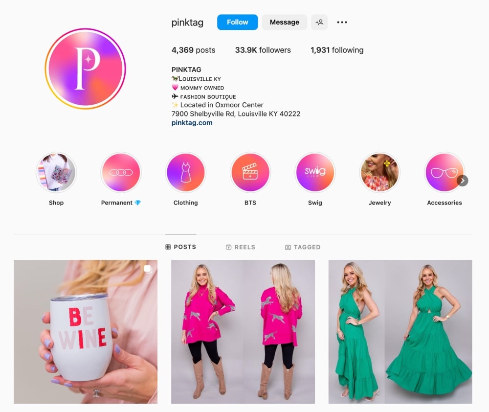 Instagram profile Pink Tag min Instagram profile Pink Tag