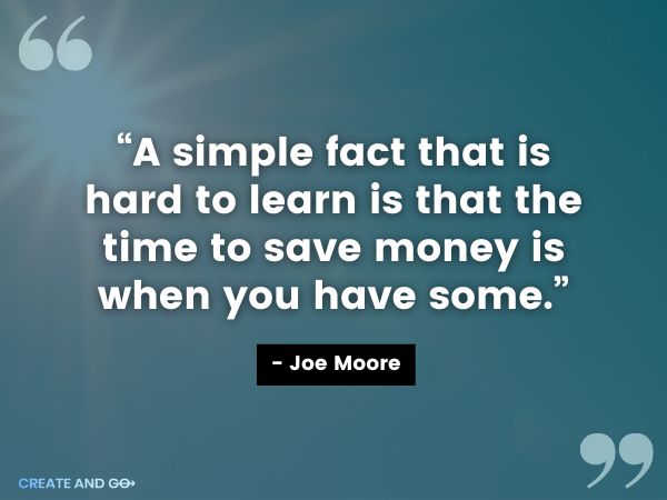Joe Moore save money quote min Joe Moore save money quote