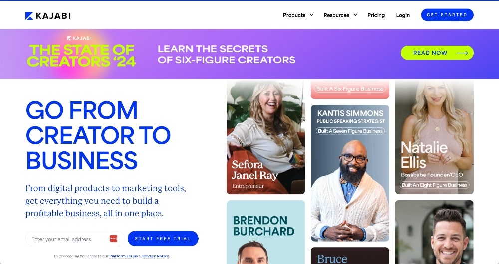 Kajabi online community platform