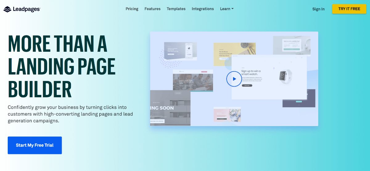 leadpages landing page software 1 landing page email optin