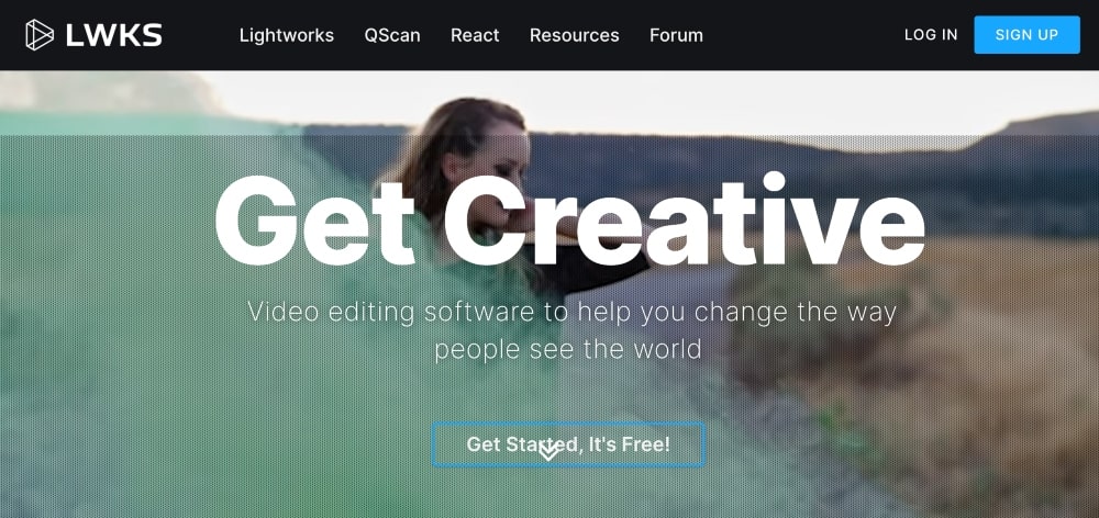 Lightworks website min Lightworks website
