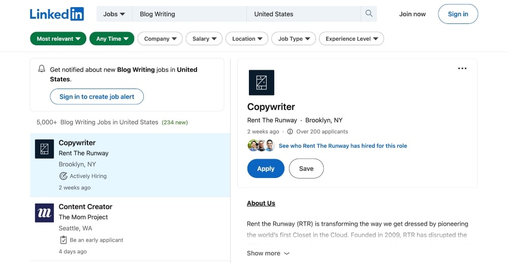 LinkedIn writing jobs for bloggers min LinkedIn writing jobs for bloggers