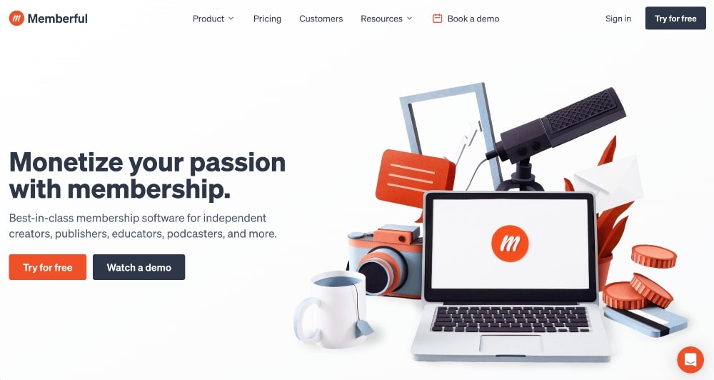 Memberful website min 1 Memberful website