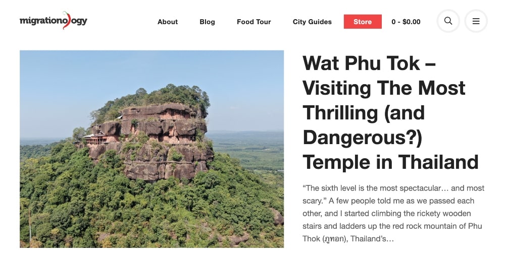 Migrationtology website min screenshot of the Migrationtology website