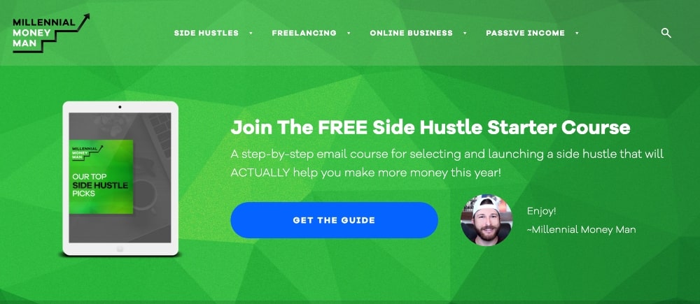 Millenial Money Man website min Millenial Money Man website