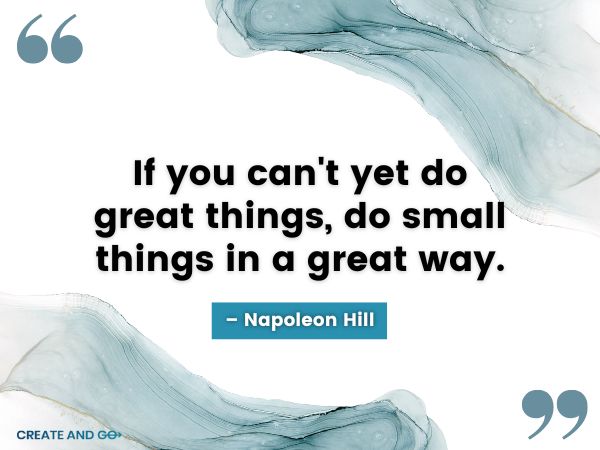 Napoleon Hill great things quote Napoleon Hill great things quote