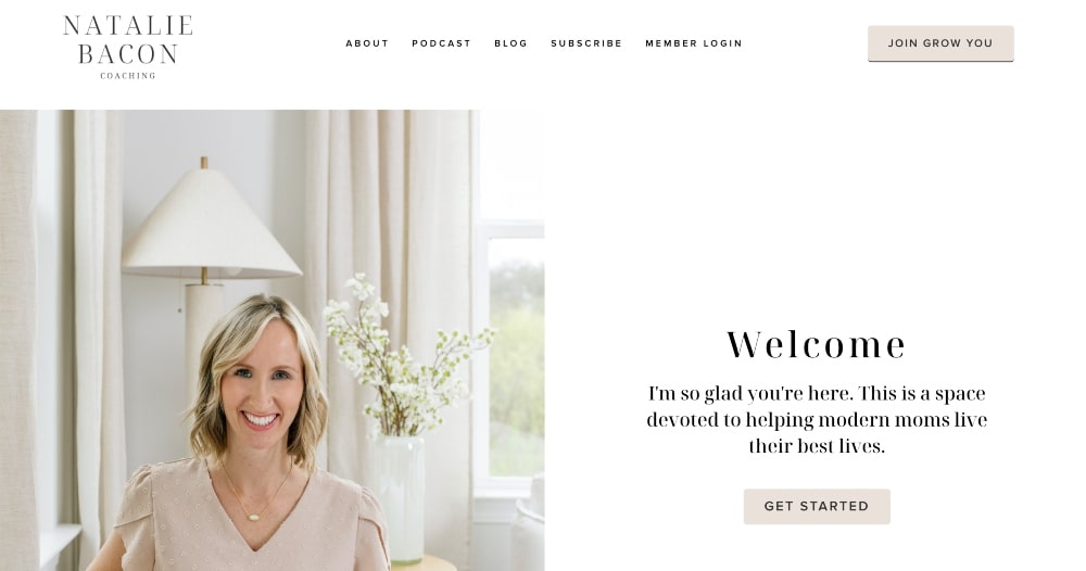 Natalie Bacon website min Natalie Bacon website