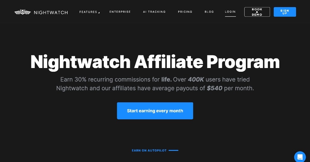 Nightwatch affiliate program min Nightwatch affiliate program screenshot