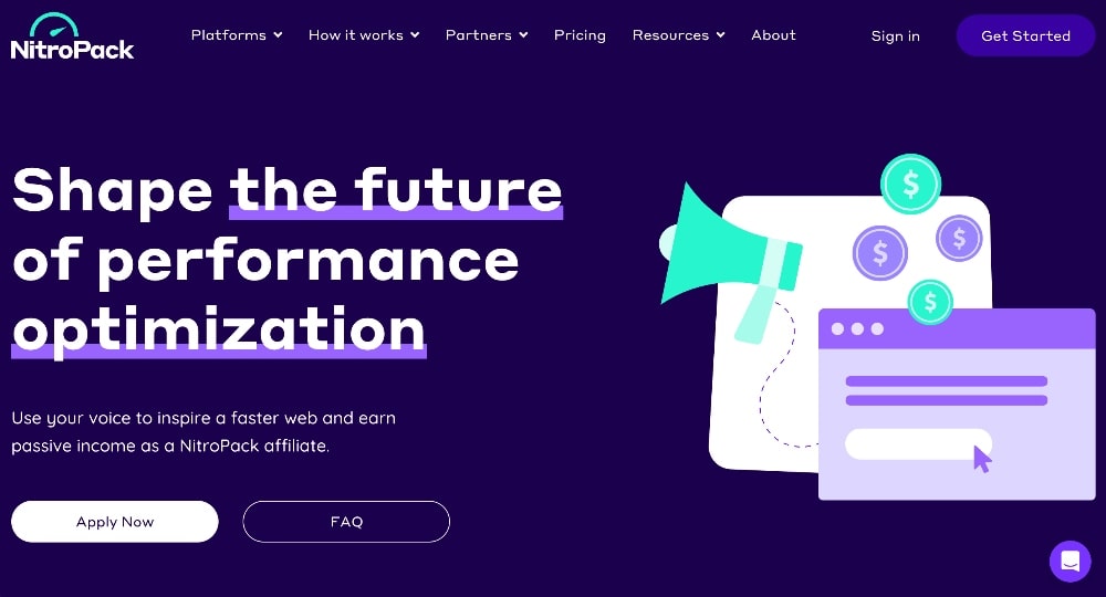 Nitropack affiliate program min Nitropack affiliate program screenshot