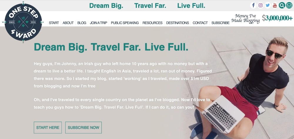 One Step 4Ward blog min screenshot of the One Step 4Ward blog