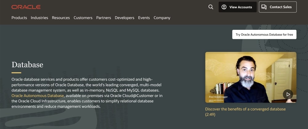 Oracle database website min Oracle database website