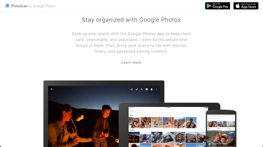 PhotoScan features min PhotoScan features