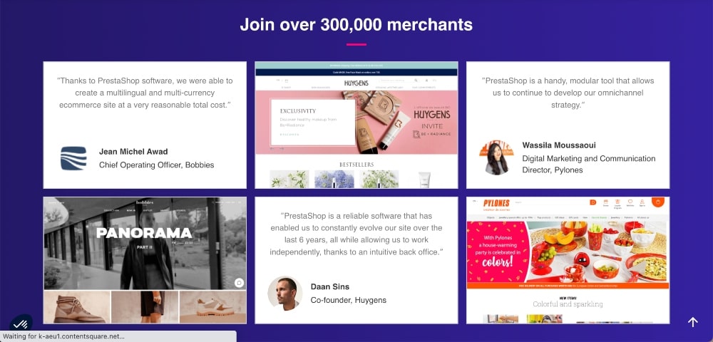 PrestaShop features min 1 PrestaShop features