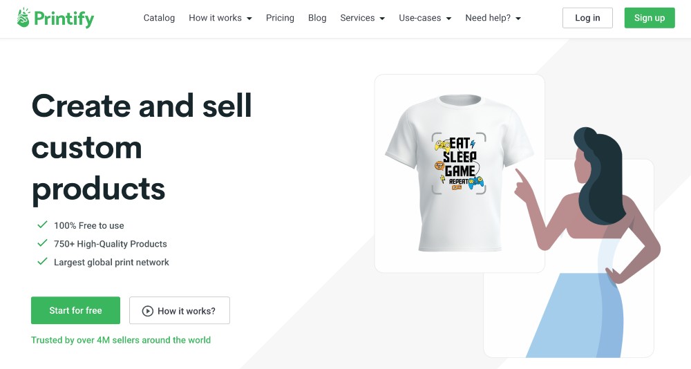 Printify dropshipping website min Printify dropshipping website