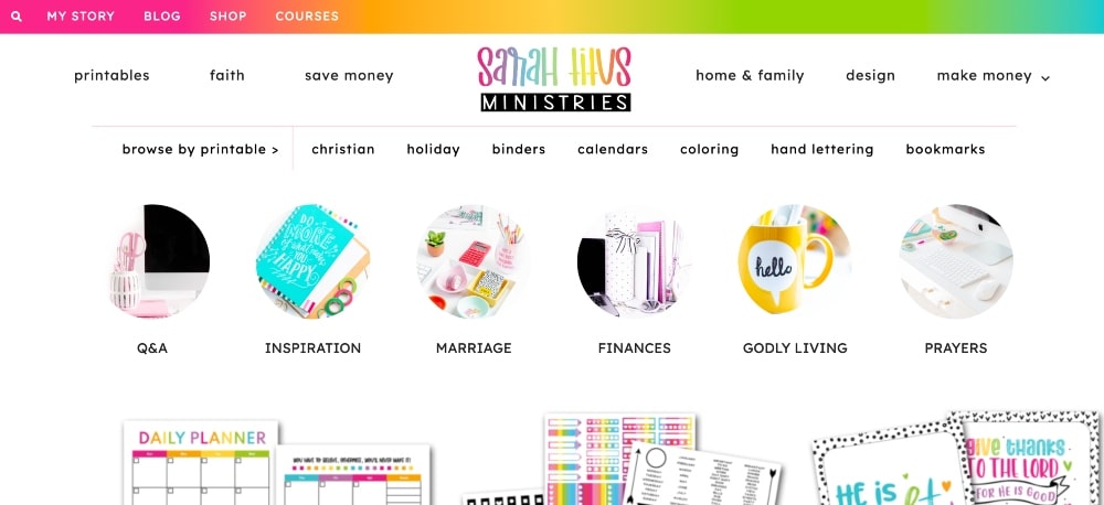 Sarah Titus website min Sarah Titus website screenshot