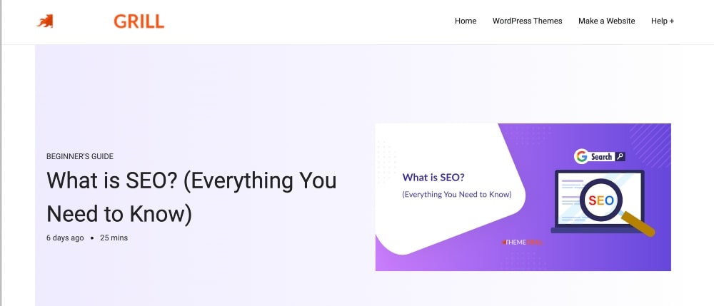screenshot of the Theme Grill blog min screenshot of the Theme Grill blog